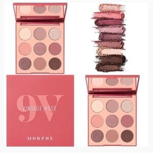 NEW Morphe 9V Vintage Rose Artistry Palette Multi-purpose Makeup Medium Tones Ne